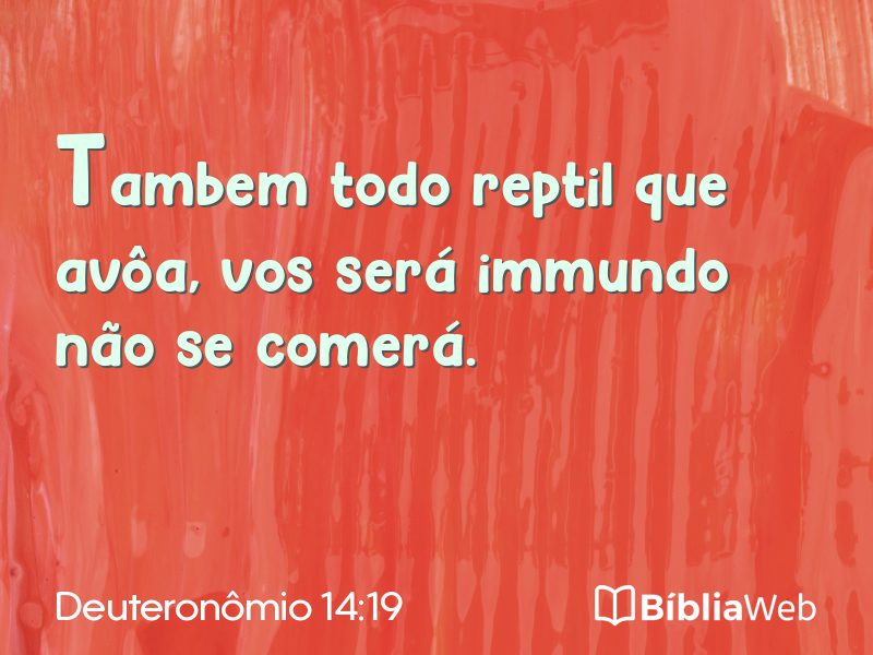 Deuteronômio 14:19 em imagem para compartilhar