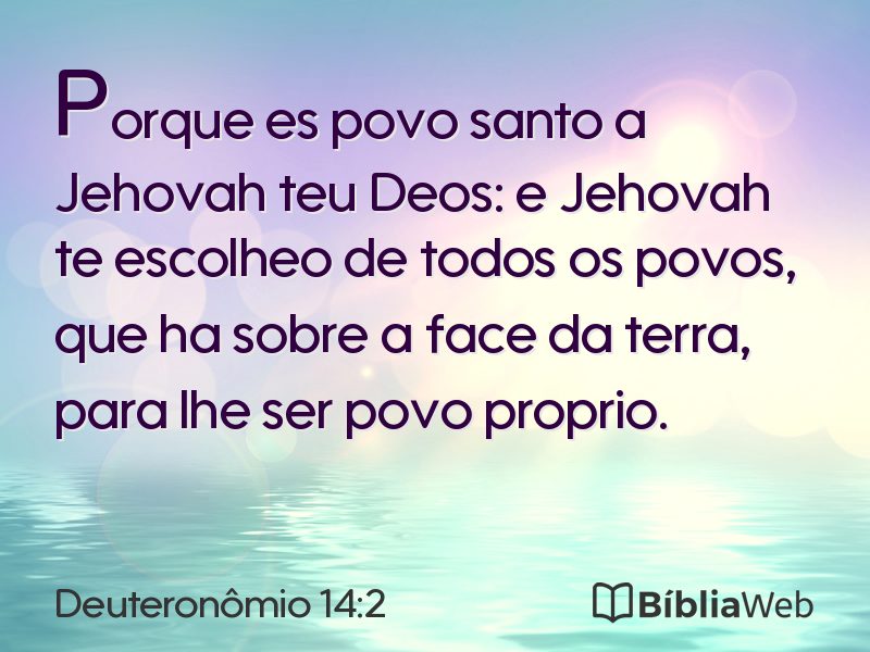 Deuteronômio 14:2 em imagem para compartilhar