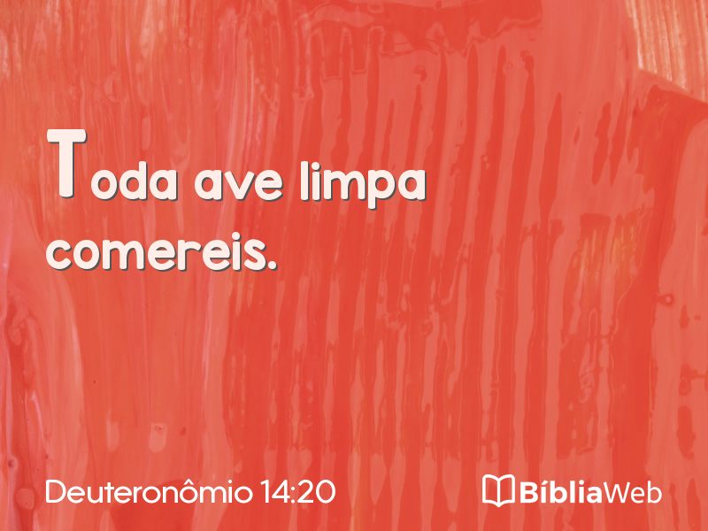 Deuteronômio 14:20 em imagem para compartilhar