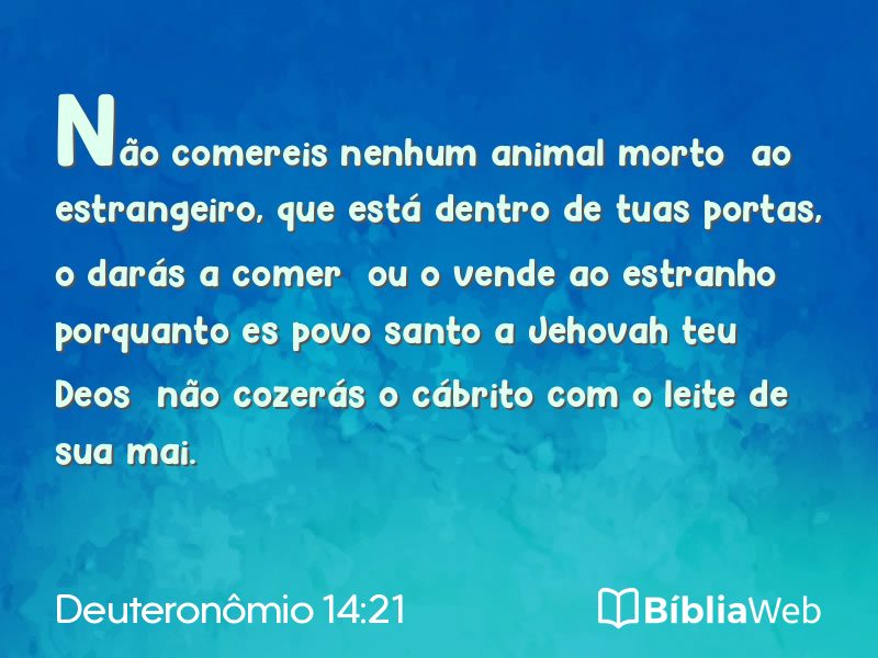 Deuteronômio 14:21 em imagem para compartilhar