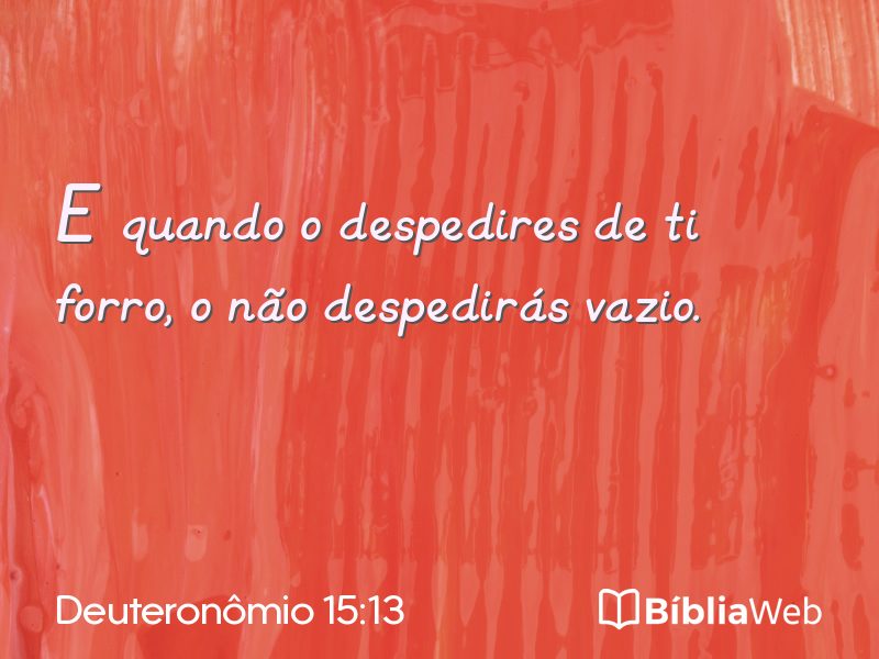 Deuteronômio 15:13 em imagem para compartilhar