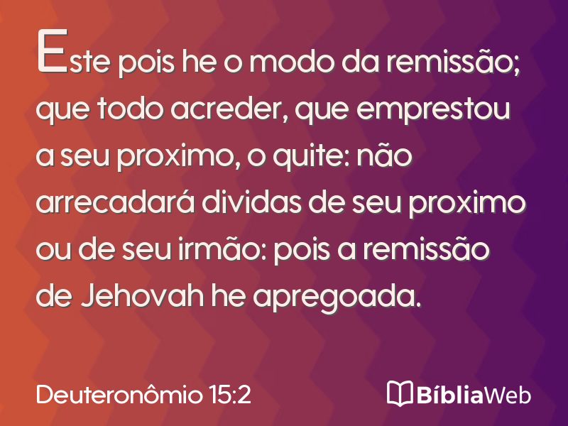 Deuteronômio 15:2 em imagem para compartilhar
