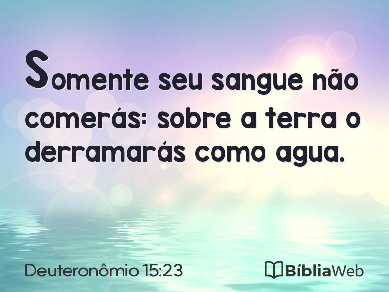 Deuteronômio 15:23 em imagem para compartilhar