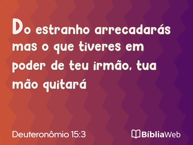 Deuteronômio 15:3 em imagem para compartilhar