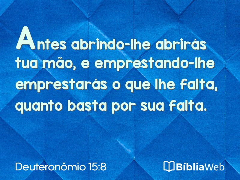 Deuteronômio 15:8 em imagem para compartilhar