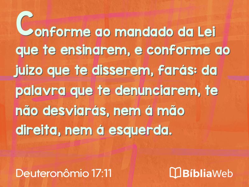 Deuteronômio 17:11 em imagem para compartilhar