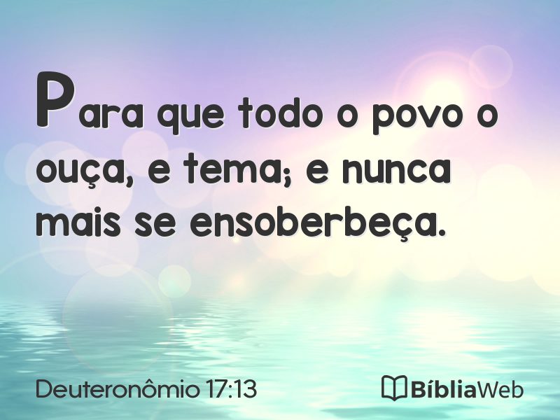 Deuteronômio 17:13 em imagem para compartilhar