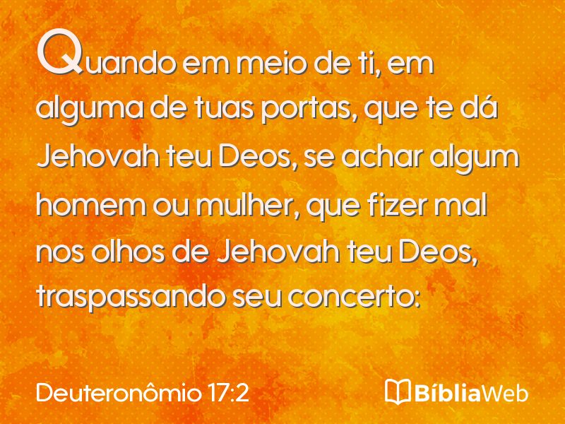 Deuteronômio 17:2 em imagem para compartilhar