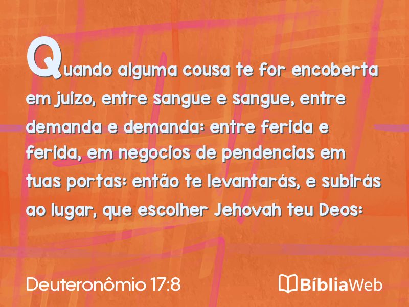 Deuteronômio 17:8 em imagem para compartilhar
