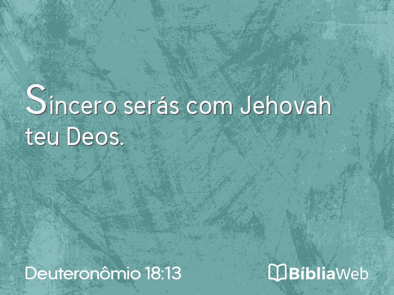 Deuteronômio 18:13 em imagem para compartilhar