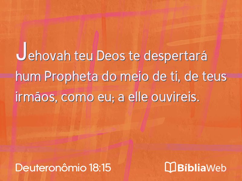 Deuteronômio 18:15 em imagem para compartilhar