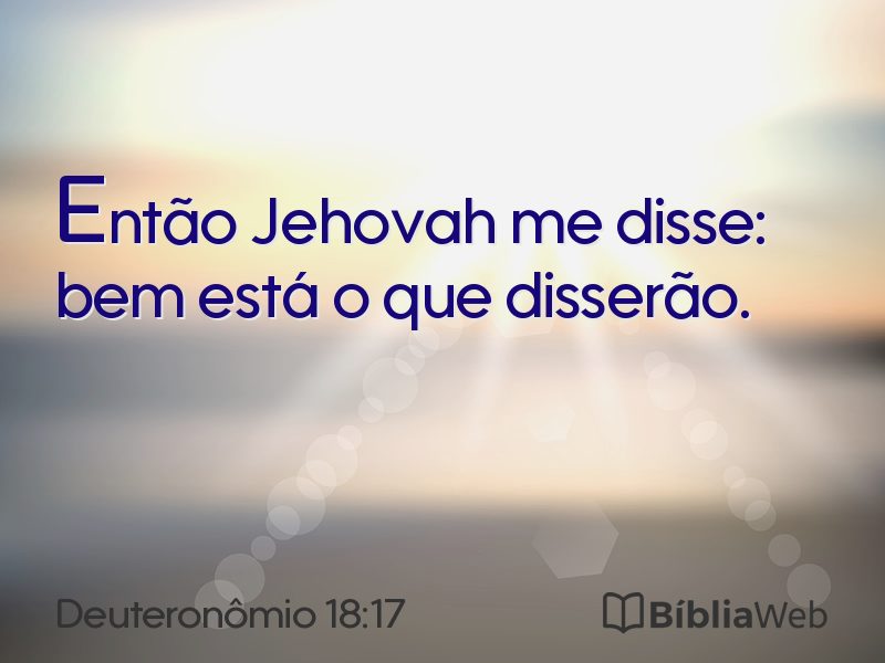 Deuteronômio 18:17 em imagem para compartilhar