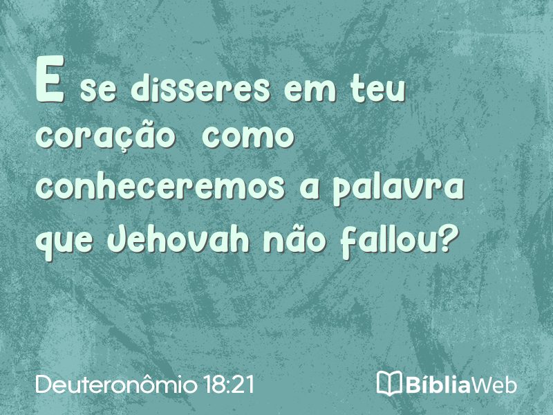 Deuteronômio 18:21 em imagem para compartilhar