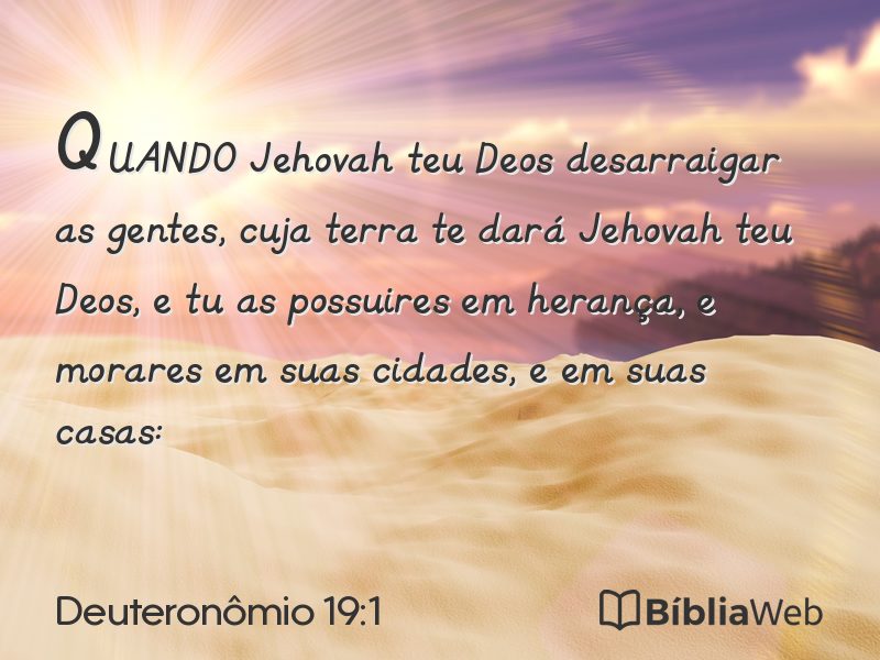 Deuteronômio 19:1 em imagem para compartilhar