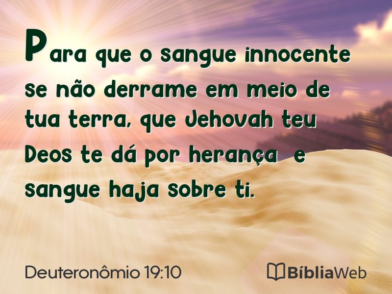Deuteronômio 19:10 em imagem para compartilhar