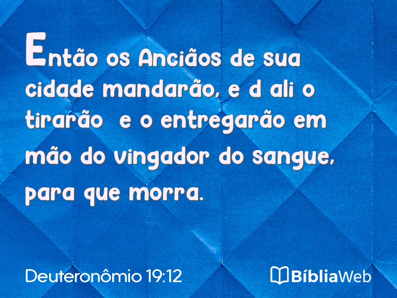 Deuteronômio 19:12 em imagem para compartilhar