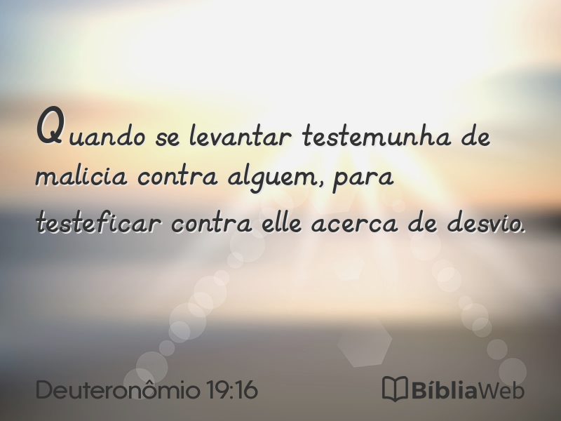 Deuteronômio 19:16 em imagem para compartilhar