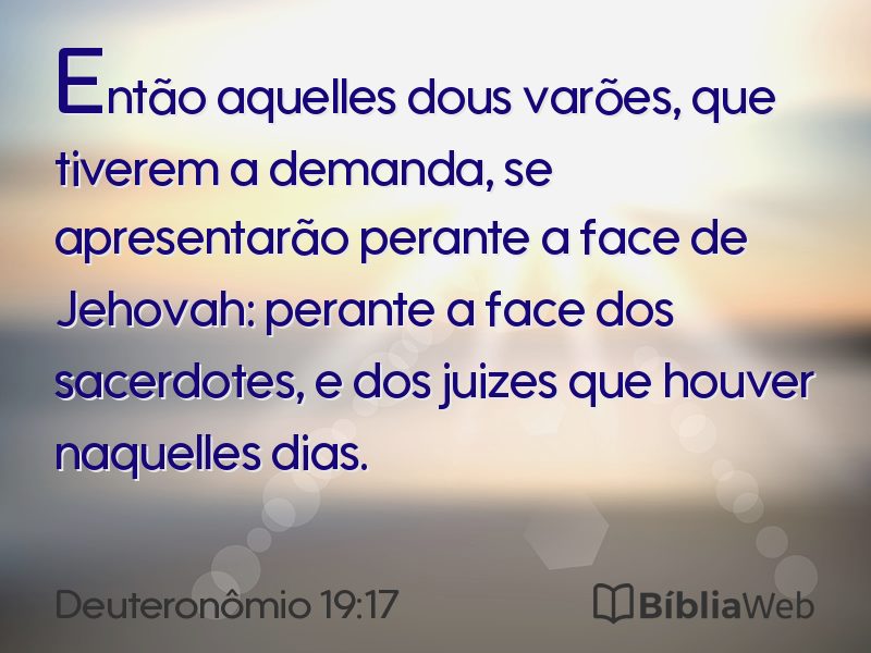 Deuteronômio 19:17 em imagem para compartilhar