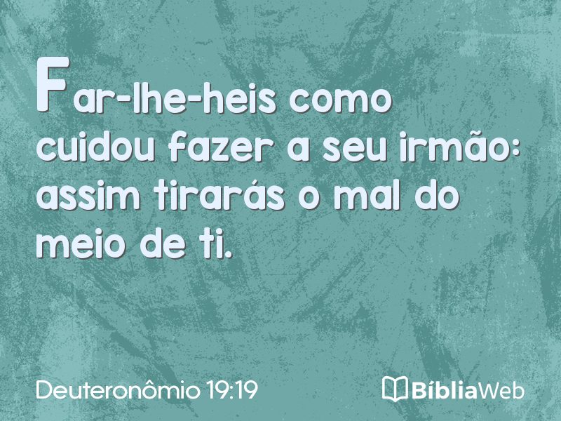 Deuteronômio 19:19 em imagem para compartilhar