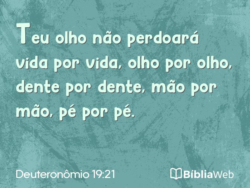 Deuteronômio 19:21 em imagem para compartilhar