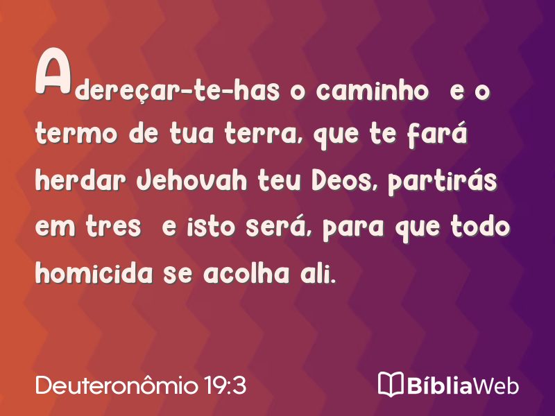 Deuteronômio 19:3 em imagem para compartilhar