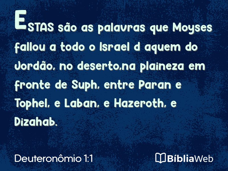 Deuteronômio 1:1 em imagem para compartilhar