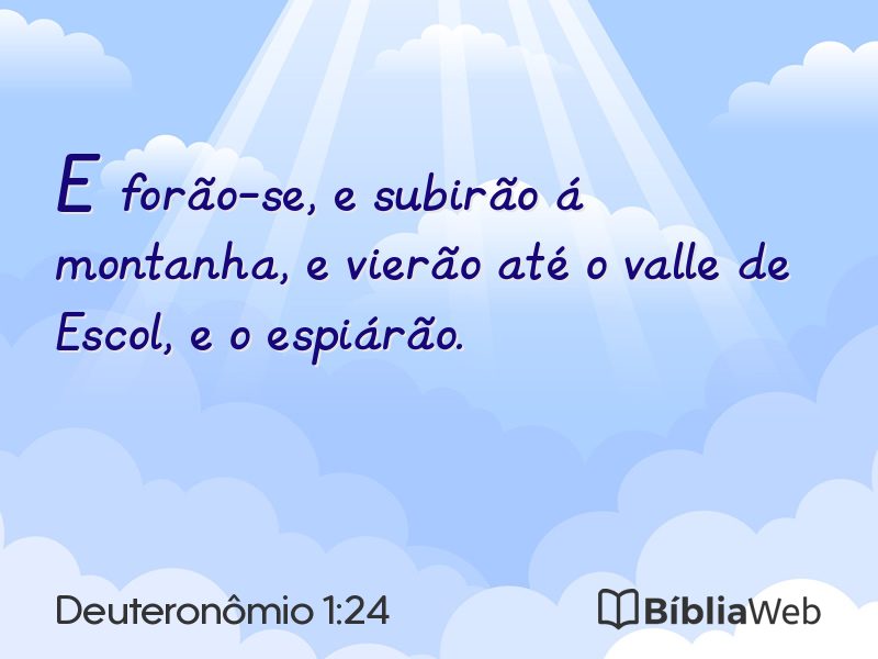 Deuteronômio 1:24 em imagem para compartilhar
