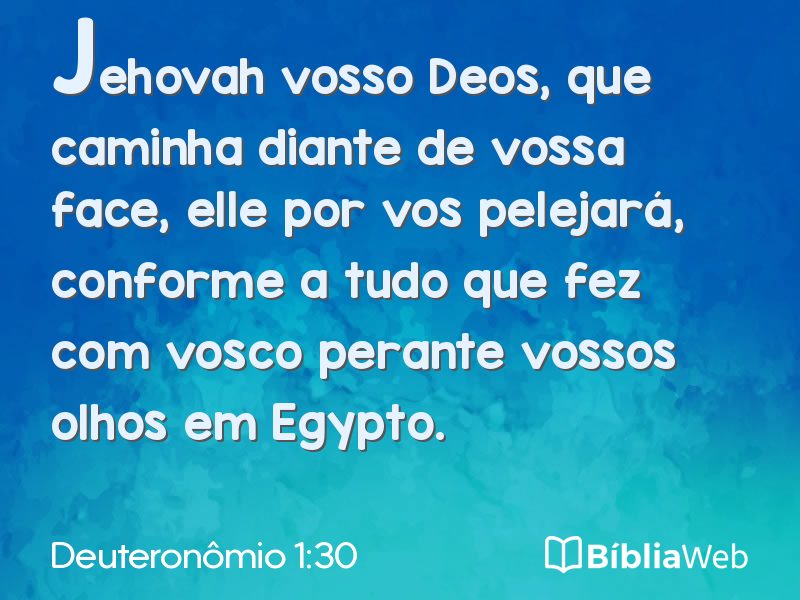 Deuteronômio 1:30 em imagem para compartilhar