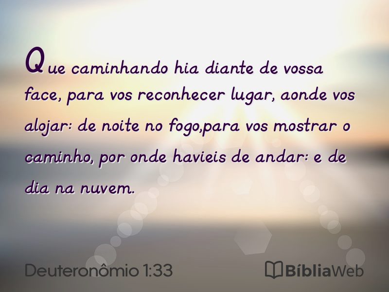 Deuteronômio 1:33 em imagem para compartilhar