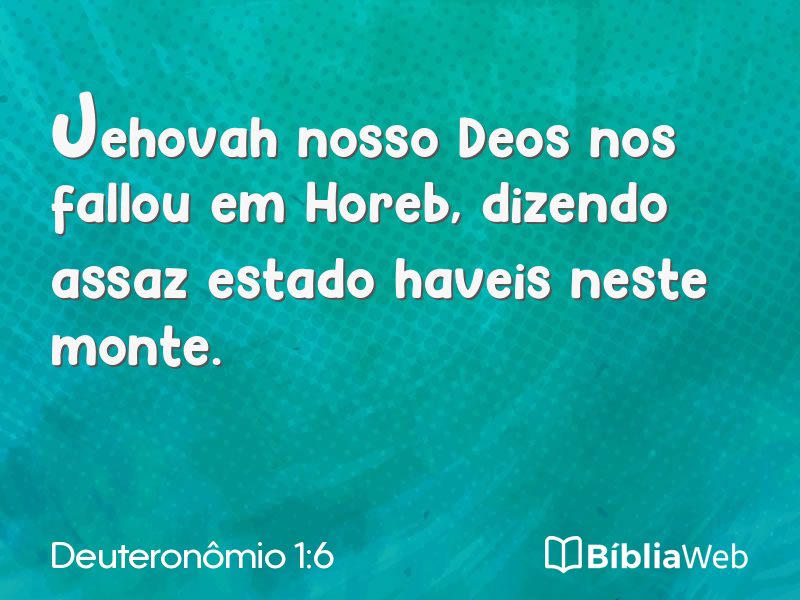 Deuteronômio 1:6 em imagem para compartilhar