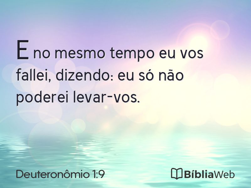 Deuteronômio 1:9 em imagem para compartilhar