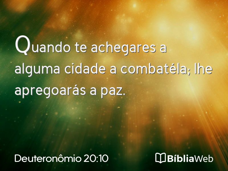 Deuteronômio 20:10 em imagem para compartilhar
