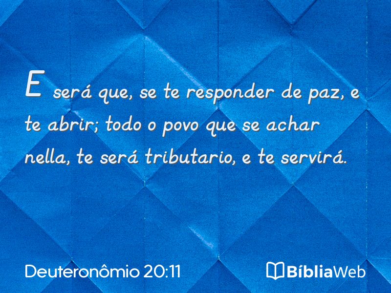 Deuteronômio 20:11 em imagem para compartilhar