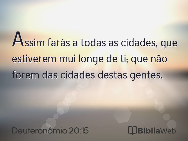 Deuteronômio 20:15 em imagem para compartilhar