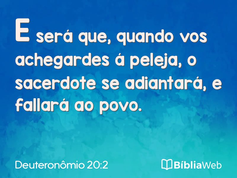 Deuteronômio 20:2 em imagem para compartilhar
