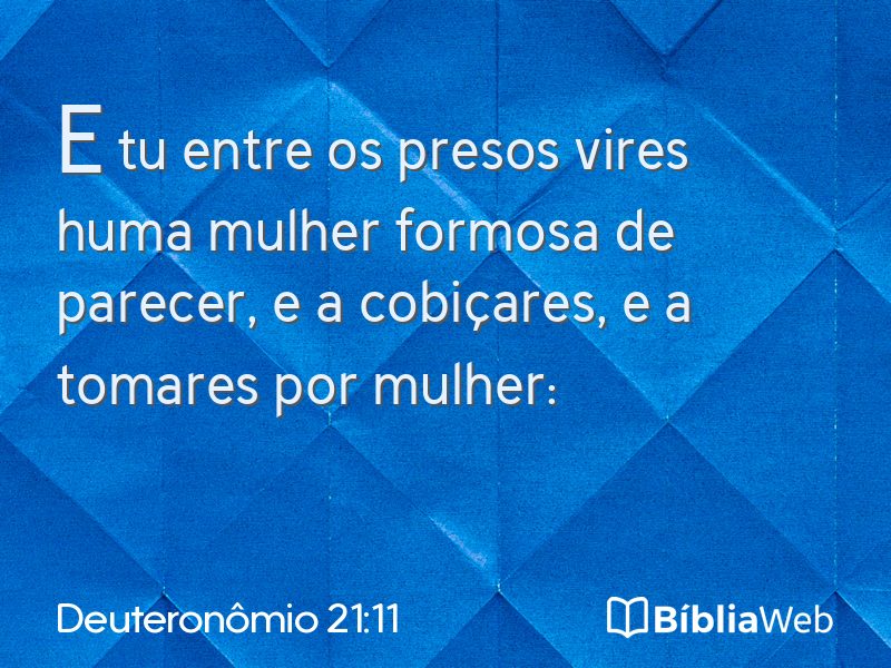 Deuteronômio 21:11 em imagem para compartilhar