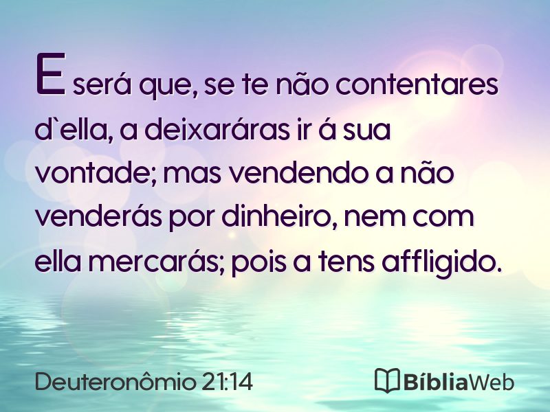 Deuteronômio 21:14 em imagem para compartilhar