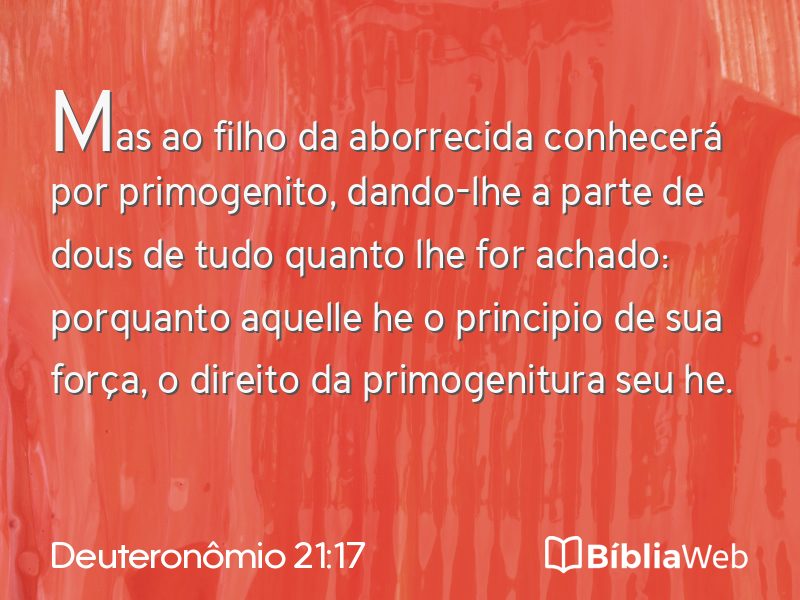 Deuteronômio 21:17 em imagem para compartilhar