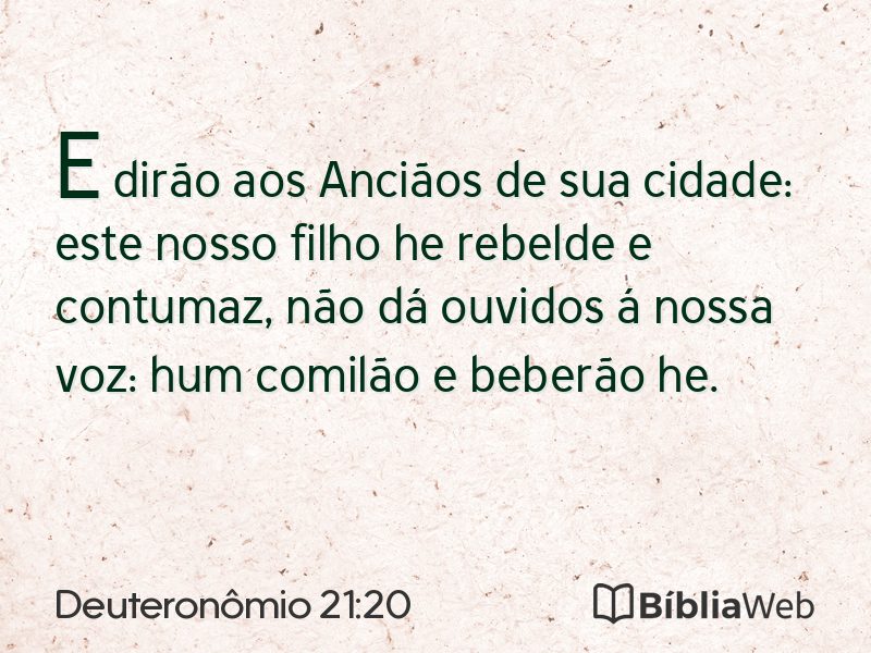 Deuteronômio 21:20 em imagem para compartilhar