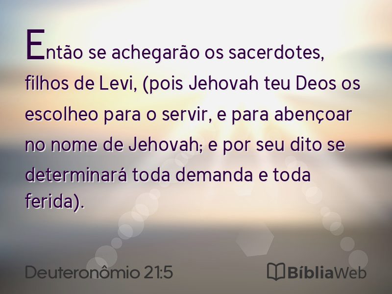 Deuteronômio 21:5 em imagem para compartilhar