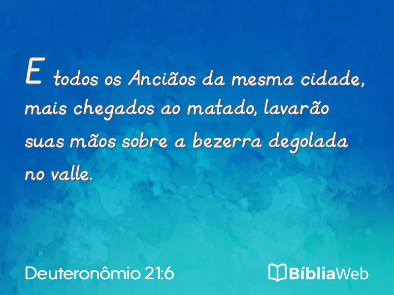 Deuteronômio 21:6 em imagem para compartilhar
