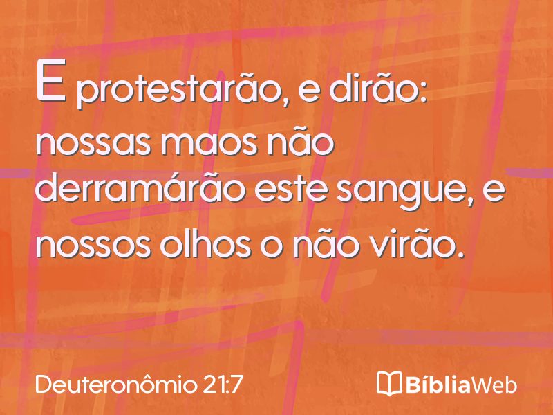Deuteronômio 21:7 em imagem para compartilhar