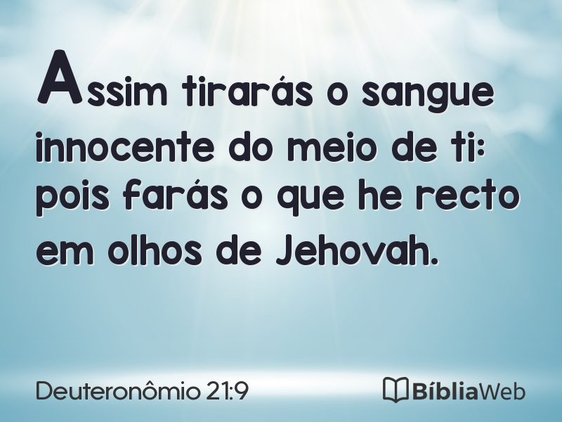 Deuteronômio 21:9 em imagem para compartilhar