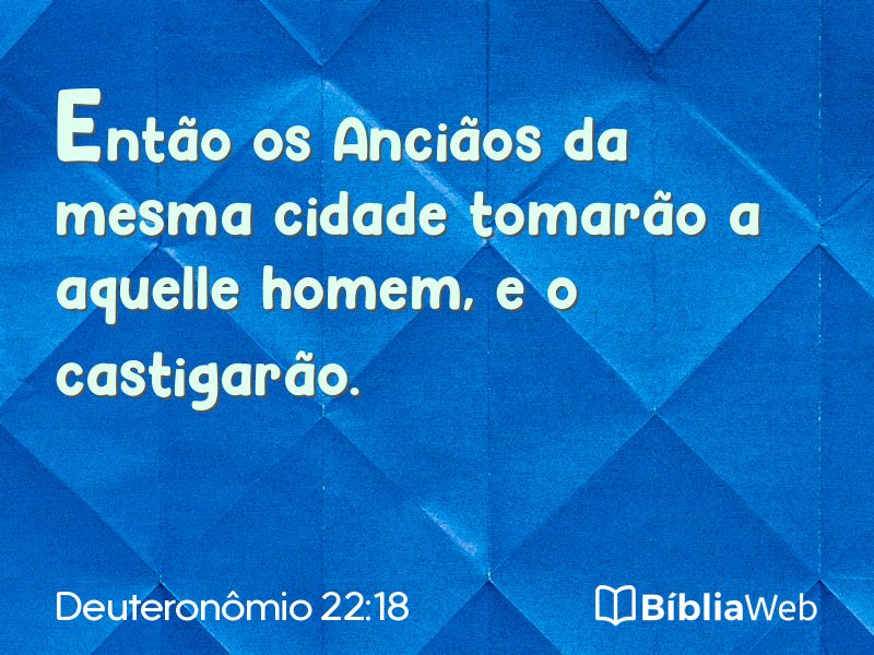 Deuteronômio 22:18 em imagem para compartilhar