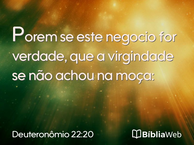 Deuteronômio 22:20 em imagem para compartilhar