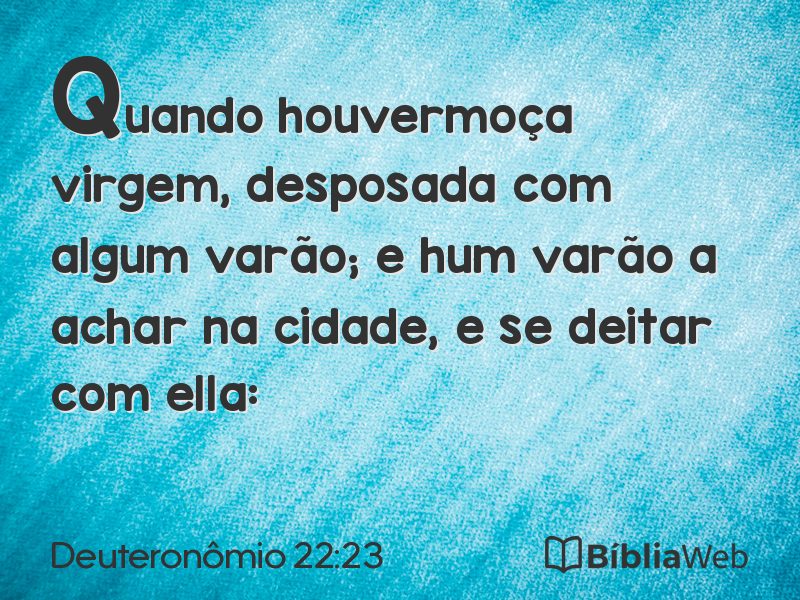 Deuteronômio 22:23 em imagem para compartilhar