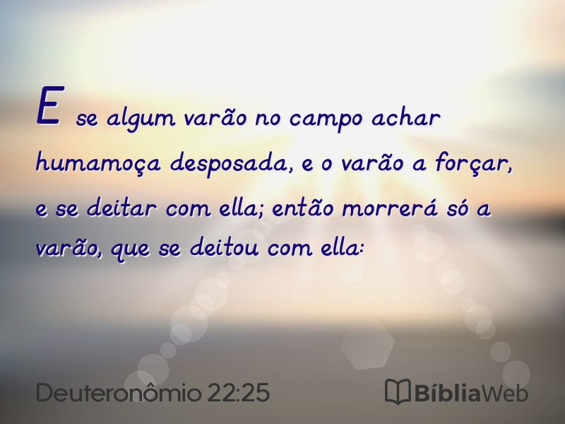 Deuteronômio 22:25 em imagem para compartilhar