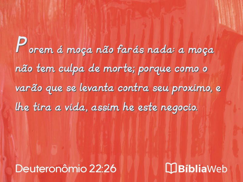 Deuteronômio 22:26 em imagem para compartilhar