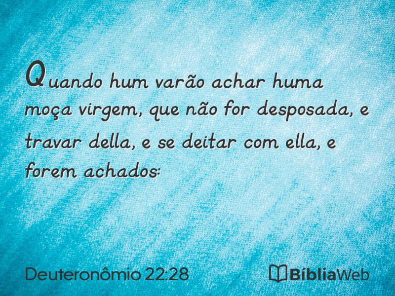 Deuteronômio 22:28 em imagem para compartilhar
