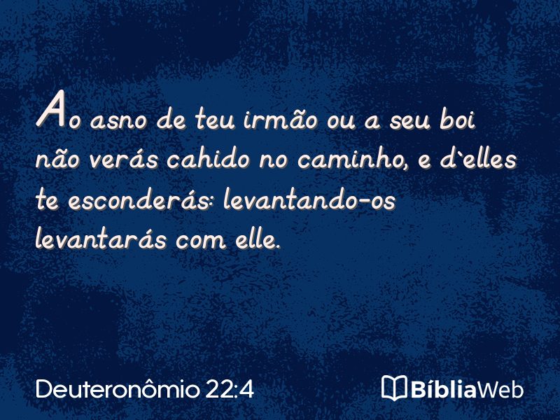 Deuteronômio 22:4 em imagem para compartilhar